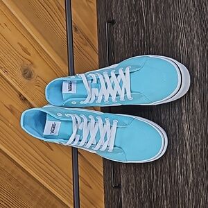 NEW Womens VANS Filmore Hi Tapere Canvas Aqua Sky - Sz 9.5